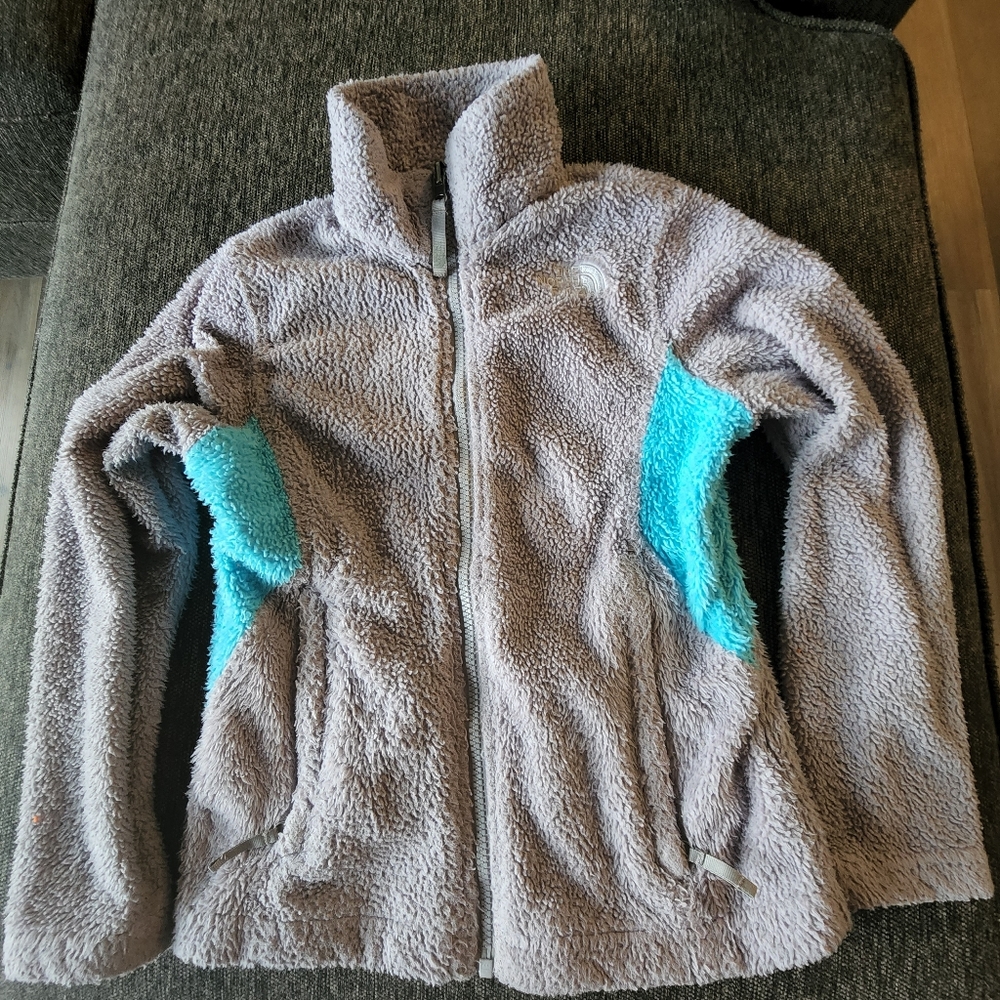 Girl's NorthFace fleece zip up, size S (7/8)